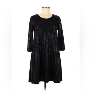 NWOT Signature by Robbie Bee Solid Black Cocktail Dress Size XL